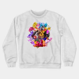 Chai de cup feat. flowers Crewneck Sweatshirt